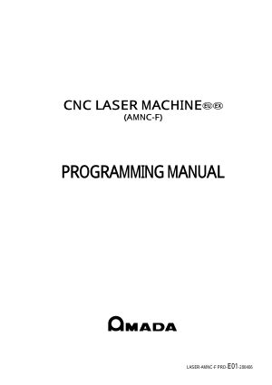 amada cnc laser machine program manual|CNC LASER MACHINE.